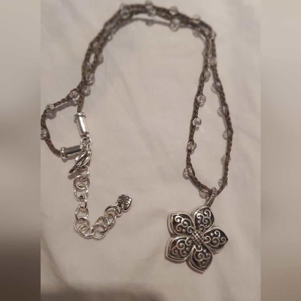 Brighton crystal flower necklace